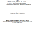 Estudo da UFBA analisa mediação da leitura para idosos em Salvador Estudo da UFBA analisa mediação da leitura para idosos em Salvador 2